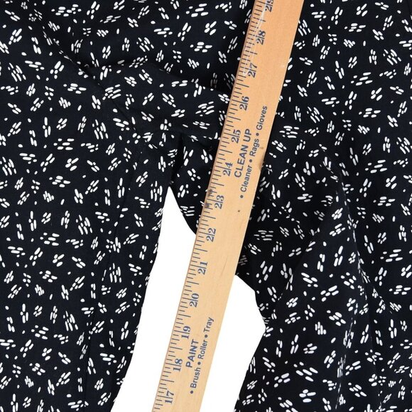 Chico's Brigitte Line Print Wide Leg Crop Pants Size 3.5 Petite (18) Pull On - Picture 6 of 8